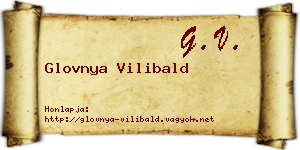 Glovnya Vilibald névjegykártya